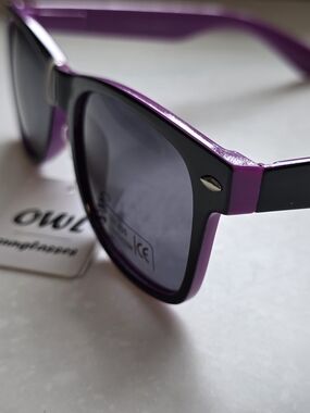 Owl Sunglasses.  Purple And Black